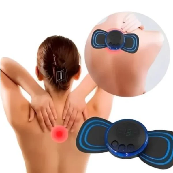 Mini Massageador Portátil Elétrico Cervical Alivia Dores Corpo Pescoço, lombar - Imagem 2
